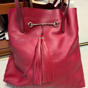 Gucci red Authentic tote bag